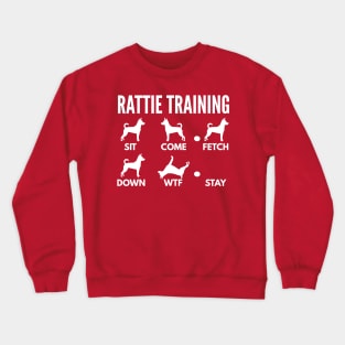 Rat Terrier Training Rattie Dog Tricks Crewneck Sweatshirt